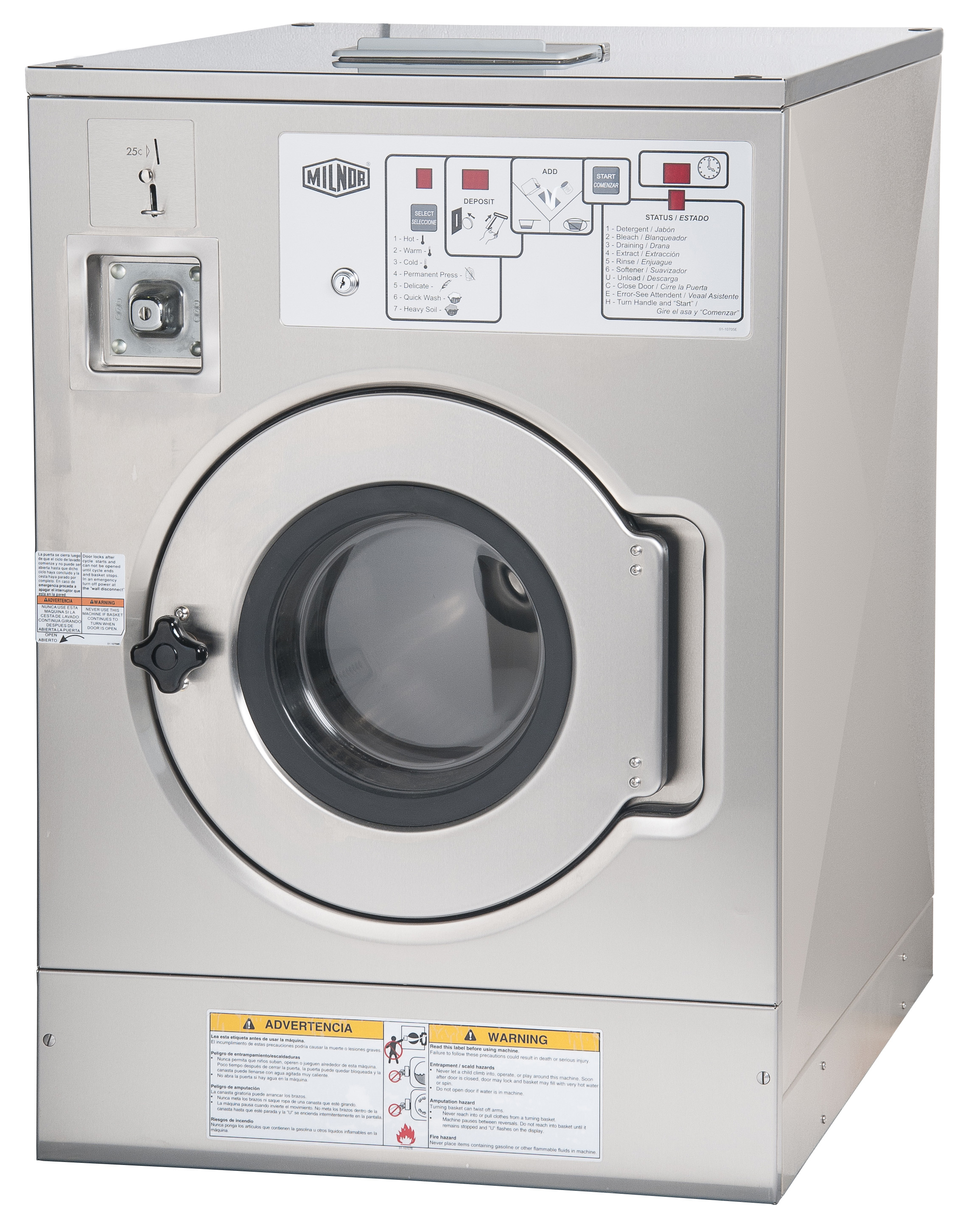 milnor 35 lb washer extractor